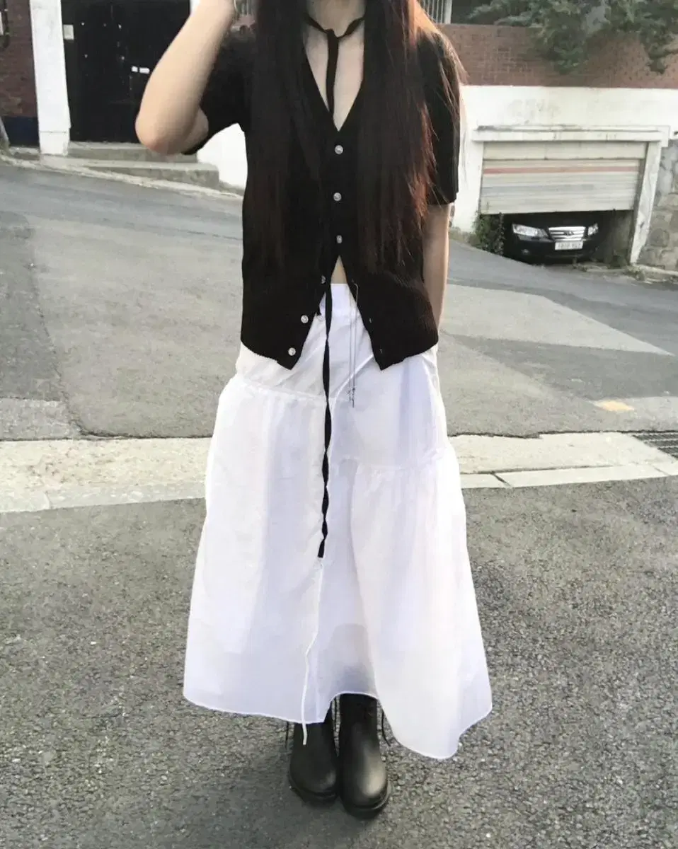 teufti 셔링 스커트 Shirring Skirt